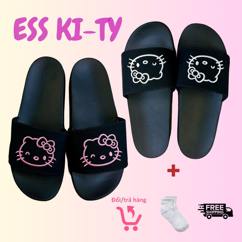 Dép BarBie Quai Ngang Xé Dán Nam Nữ Cá Tính Đế Cao 4 Phân - Form Rộng - Chọn Giảm 1 size - trustvnxk DéP Nhung