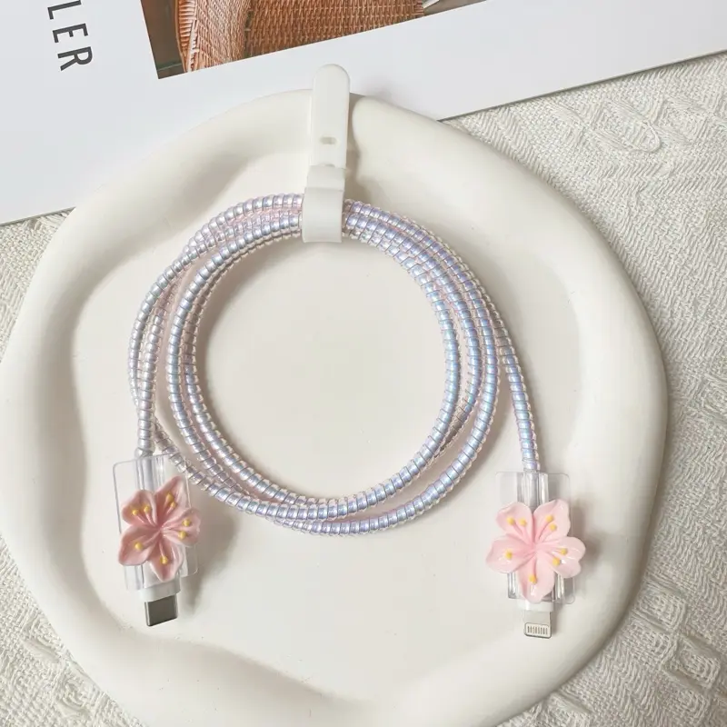 CABLE PINK FLOWER