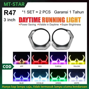 MT-STAR R47 Shroud 3 Inch Hexagonal Crystal Gaya Vietnam 5D Akrilik 1Set/2Pcs