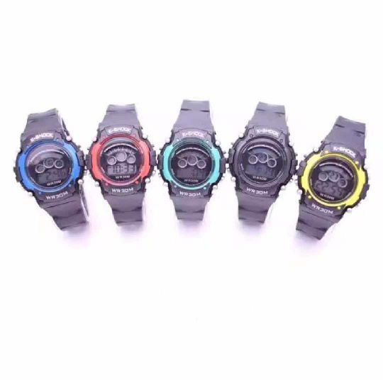 Jam Tangan Rubber S-Sport 1790 Honhx Geneva Digital Terlaris Sport Harga Grosir S-1790 JF038 A233