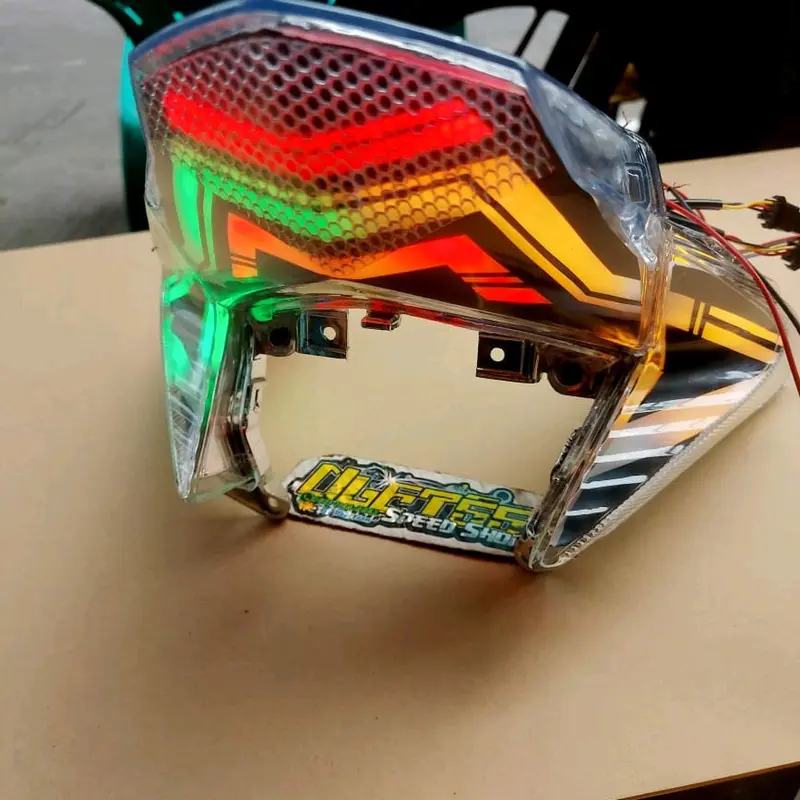 stoplamp Honda Vario125 custom RGB bluetooth , rem berubah warna pnp soket tinggal colok 7