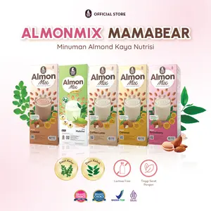 MamaBear AlmonMix - Susu Almond Kaya Nutrisi Isi 6 sachet untuk Ibu Menyusui Halal BPOM