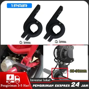 Braket klip lampu depan LED sepeda motor BRACKET BRAKET CRASHBAR JEPIT LAMPU TEMBAK BRACKET LAMPU STANG MOTOR