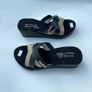 sandal wanita kekinian 2024 selop kombinasi terbaru