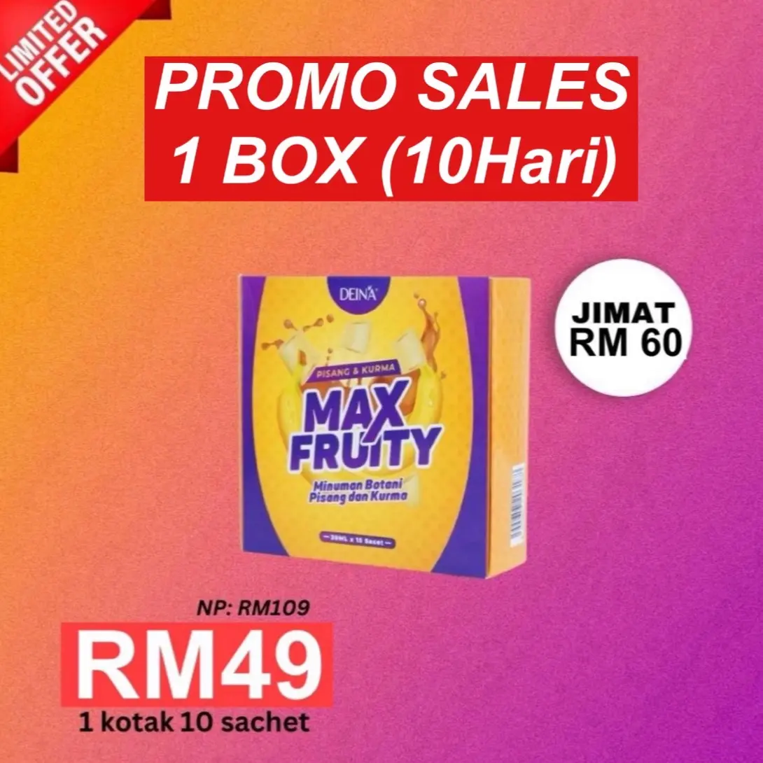 MaxFruity Deina | Tanpa Gula Putih | Minuman Campuran Pisang Kurma Drink