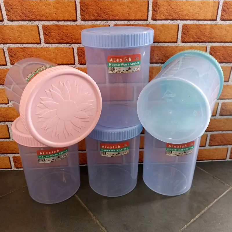 (6pcs)toples MIURA plastik toples kue lebaran toples cemilan ALexish 2kg 1