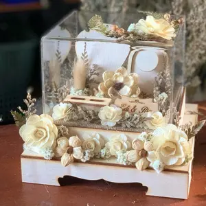 Kotak hantaran perhiasan full set rustic (Full dekorasi)