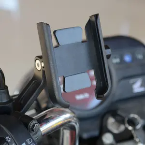 Holder Spion Motor Phone Holder Universal Stang Rotation 360° Plastik ABS Outdoor Sport Cocok untuk Motor Sepeda dan Skuter handphone senderan dudukan Car Black Motorcycle Metal Silver