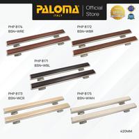 Gambar PALOMA Gagang Tarikan Pintu Door Pull Handle Superalum Satin Silver Black Hitam Brown Coklat Red Merah White Putih PHP 8166 PHP 8167 PHP 8168 PHP 8169 PHP 8170 PHP 8171 PHP 8172 PHP 8173 PHP 8174 PHP 8175 PHP 8176 PHP 8177 PHP 8178 PHP 8179 PHP 8180 - Brushed Satin Nickel + Wood Black, 280 mm dari PALOMA Official Kota Administrasi Jakarta Timur 3 Tokopedia