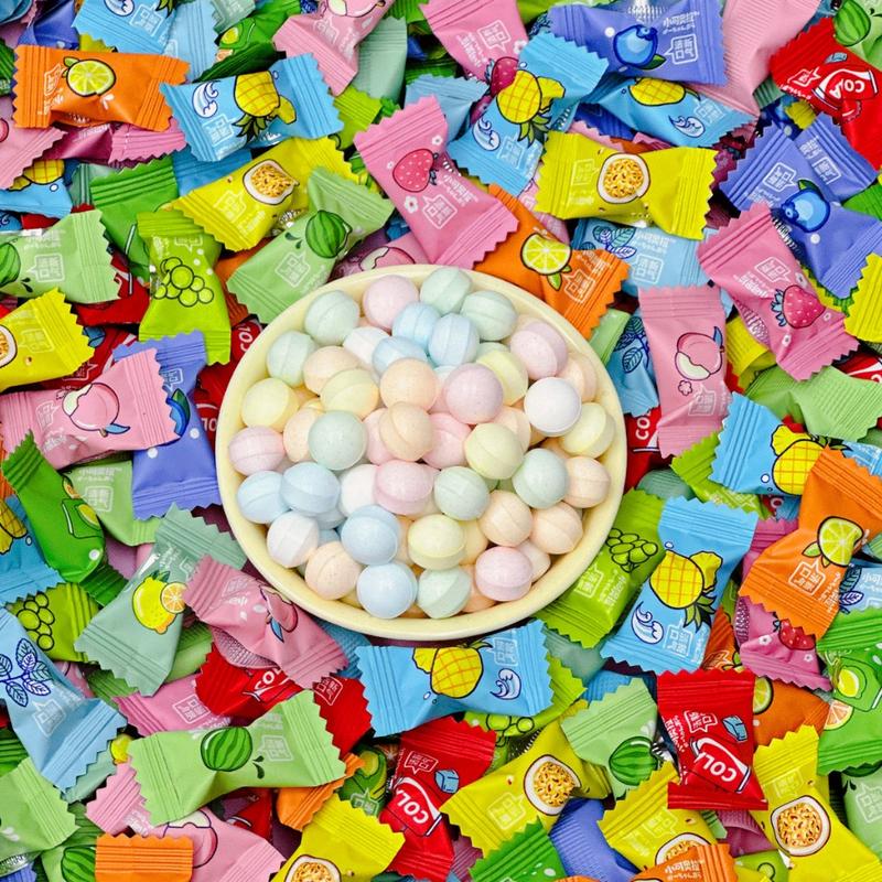   TÚI 200G  Kẹo Ngậm Hương Trái Cây - Kẹo Ngậm Trái Cây Mix Vị - Kẹo The Bạc Hà 