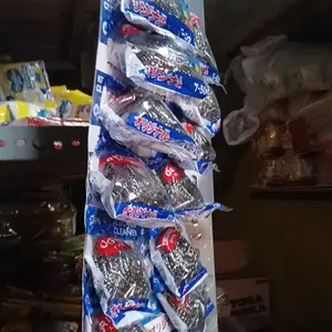 ( 1 Renteng - 12 Pcs ) Gosokan Panci Sabut Kawat Wajan Spon cuci piring Stainless Gosok Anti Karat Aluminium