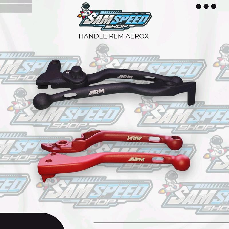 HANDLE REM AEROX MERAH DAN HITAM DARI ARM 0