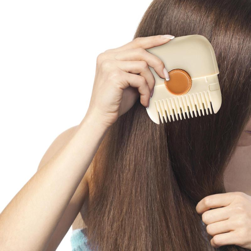 Product Introduction of Hair Cutting Comb Mini Hair mer Portable ming Bangs Convenient Travel Size 2 in 1 Hand Tools Hair Cut Accessories Hair Comb Haircare Heatless 8