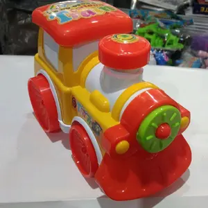 Bisa Cod mainan kereta api anak lucu model tarik tanpa baterai aman untuk anak