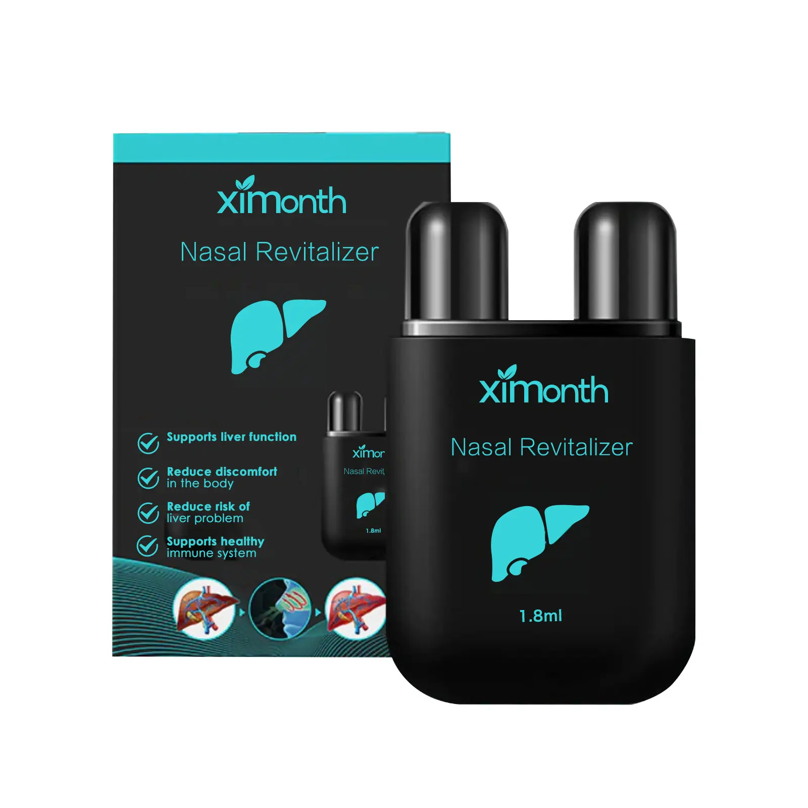 Nasal cleanser relieves nasal congestion, itchiness and discomfort. Nasal cleanser and care inhaler