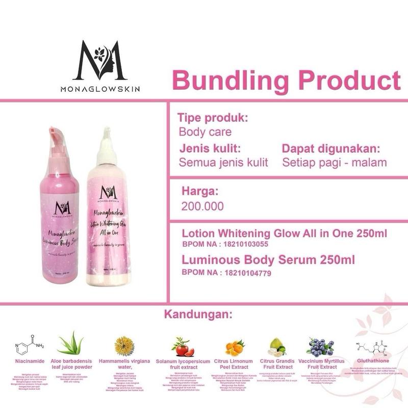 Monaglowskin Mix D (Bodyserum 250ml & Bodylotion 250ml) 2