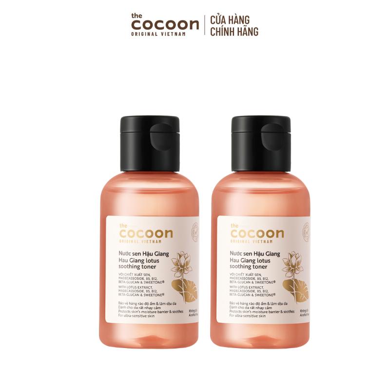 COMBO 2 Nước sen Hậu Giang (toner) Cocoon giúp phục hồi đa nhiệm cho da rất nhạy cảm 140ml