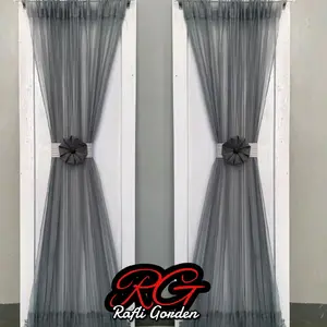 Gorden Kupu Kupu Gorden Jendela Minimalis Tirai Jendela Curtain Vitrase Brukat Tali