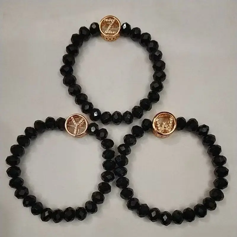 Gelang boba kakya boleh request ukuran warna dan model  Manik manik boba tersedia inisal huruf A sampai Z 0