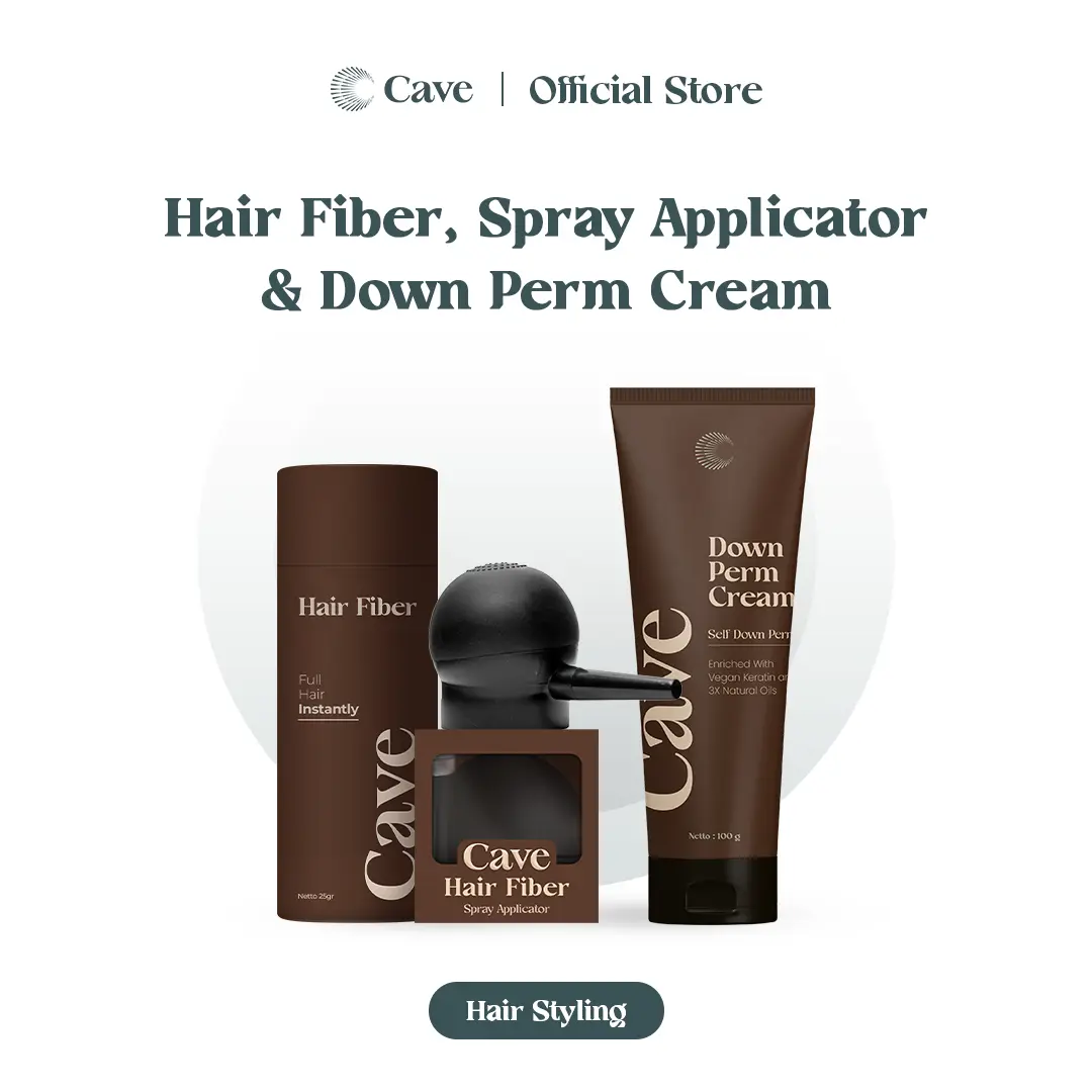 Hair Fiber + Spray Applicator + Down Perm Cream