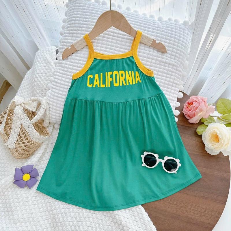 (Size 7-21kg) Váy Hai Dây Dáng Xoè Xinh Xắn Cho Bé Gái Thun Lạnh  Size Từ 7 đến 21 kí - HÀNG LOẠI 1 4