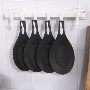 HELU Alas Sendok Silikon Tempat Holder Alas Wadah Tatakan Sendok Spatula Alat Dapur Garpu Kitchenware