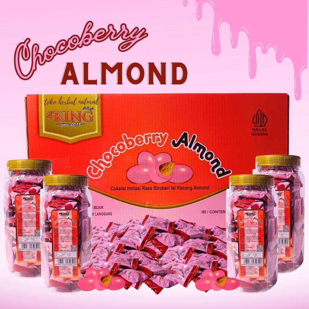 d'KING COKLAT KACANG ALMOND STRAWBERRY KACANG ALMOND ASLI MURAH ENAK