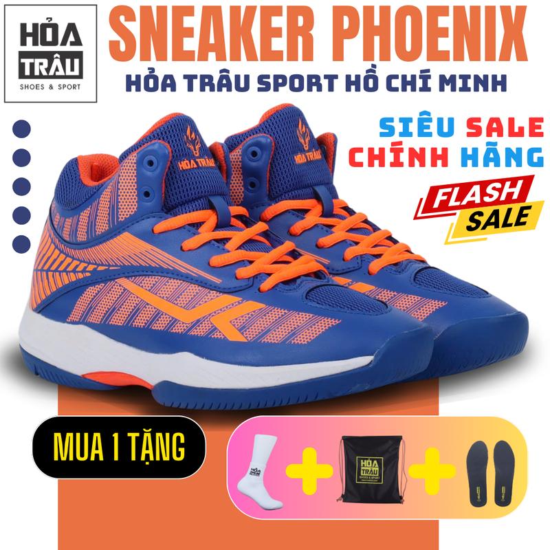 (Mua 1 nhận 4) Giày bóng chuyền Sneaker Sport Thể Thao thời trang Hỏa Trâu PHOENIX Da X-GENERATION MICROFIBER Cao Su bám sân, chống trượt, hỗ trợ bật cao Giày Thể Thao Nam đỉnh cao Unisex Shoes giàybóngchuyền giày đánh chuyền bóng rổ giay bong chuyen