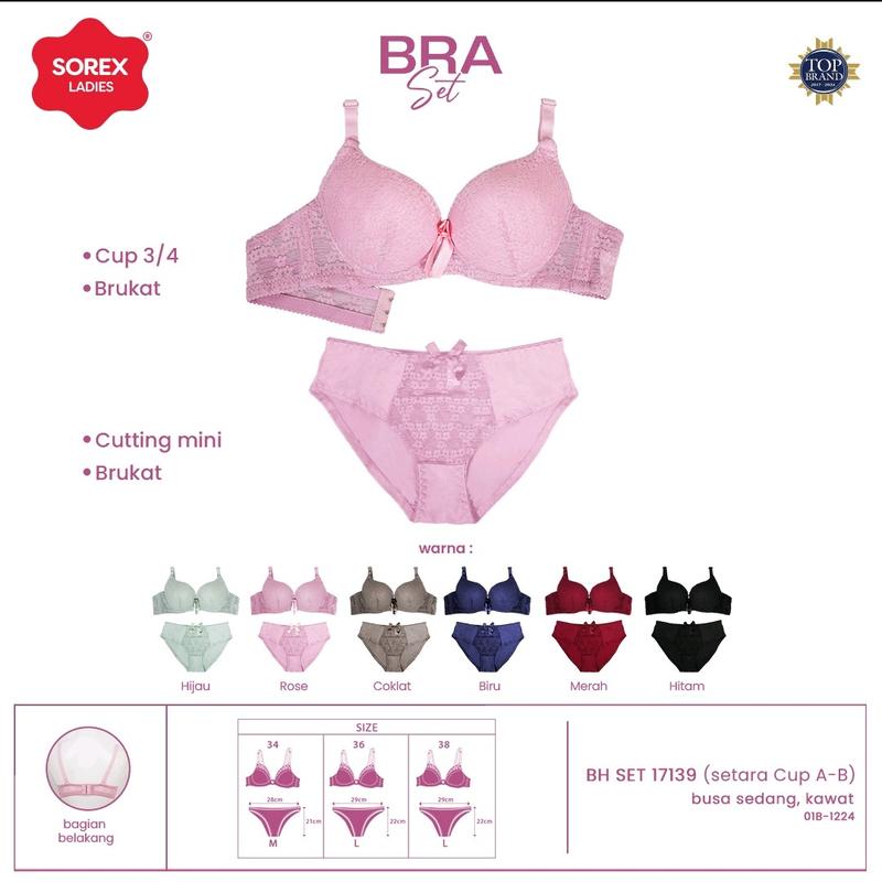 ( 1 SET BRA+CD ) SOREX 17139 CUB (A-B) (KECIL)PAKE KAWAT BUSA SEDANG KAIT 3 Renda 0