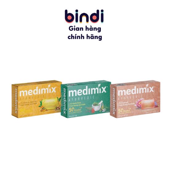 Combo xà phòng Medimix 18 loại thảo dược 125g- umkumadi Nghệ Tây 125g-Nghệ Argan 125g Nữ Dưỡng Body