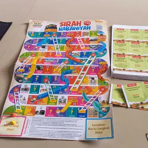 Permainan Ular Tangga islami Sirah Nabawiyah For Kids Pustaka Arafah Full Color Ukuran A3