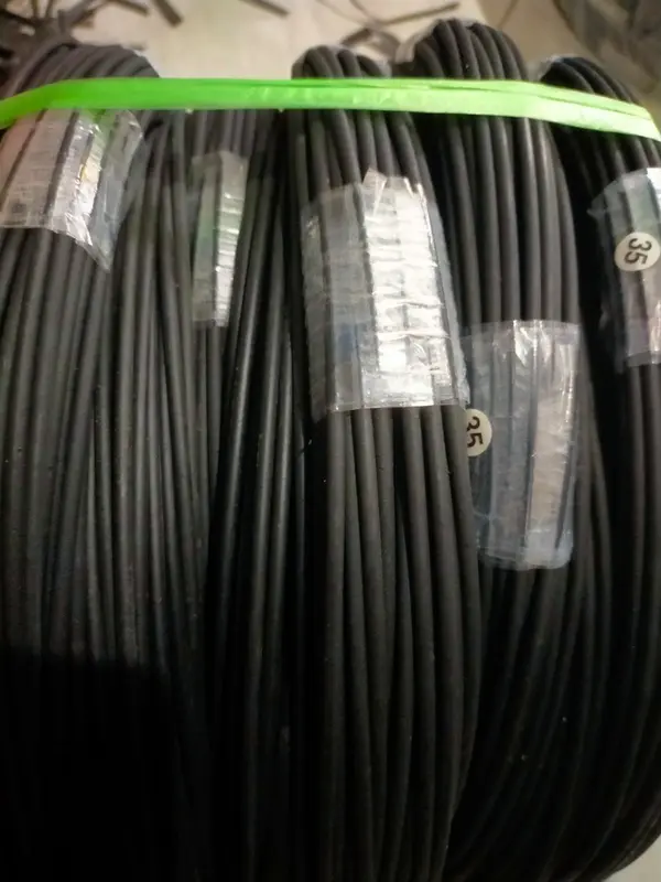 Ruji sangkar fiber hitam ukuran besar Kulitan 3 mm, 3.5 mm, 4 mm 2