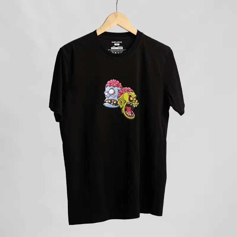 Kaos Tshirt Onecleave Zombie Head - Bahan Cotton Combed 30s 4