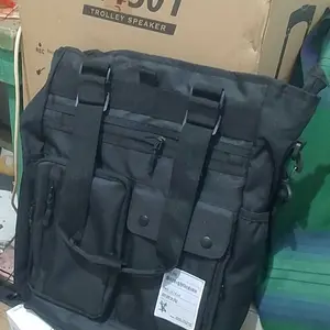 Straight Vision -  Ethan Tote Bag 3In1 Tas Selempang Ransel Totebag Tas Jinjing Hitam Kantong