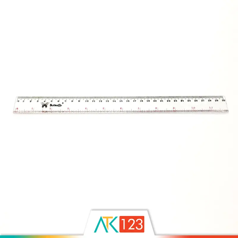 Penggaris Plastik 30 cm Butterfly 1