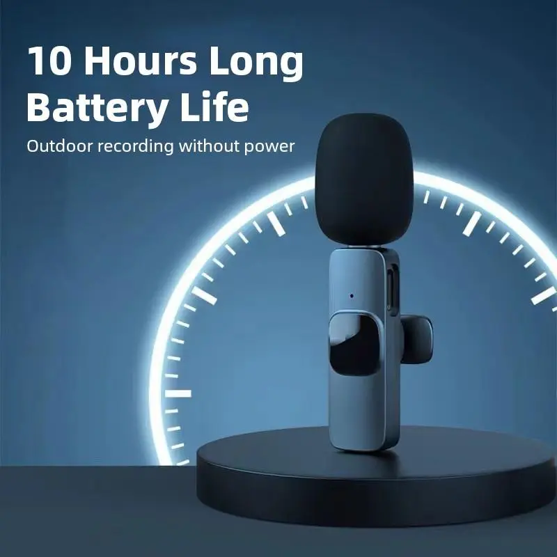 Micro Không Dây Mini Lavalier, Seanuo, Cầm Tay, Thích Hợp Để Vlog, Ghi Âm Âm Thanh Và Video, Tương Thích Với IPhone, Android, Trò Chơi Trực Tiếp, Thiết Kế Di Động, Có Type-C Và Lightning. 4