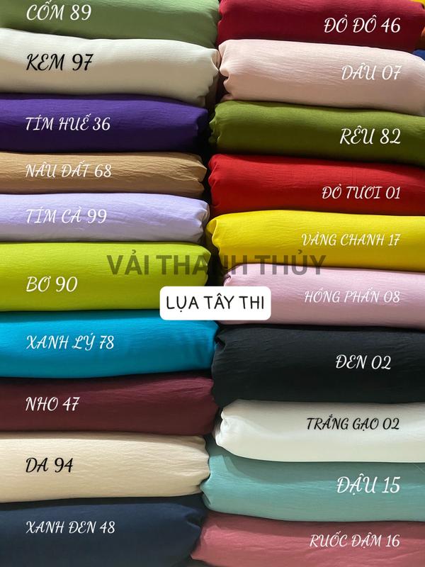VẢI LỤA TẰM ƯỚT LỤA TÂY THI - MAY ÁO DÀI-DÒNG VẢI CAO CẤP