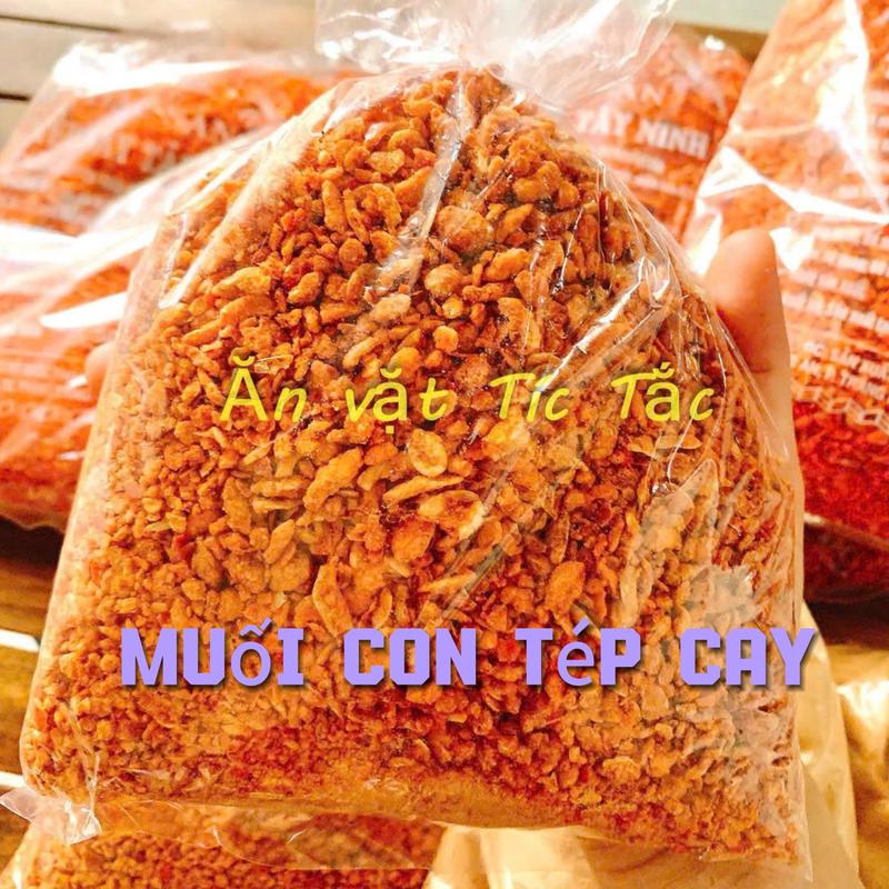  Muối Tép Nguyên Con Tây Ninh Loại Đặc Biệt Cay Giòn Hạt To 500G 