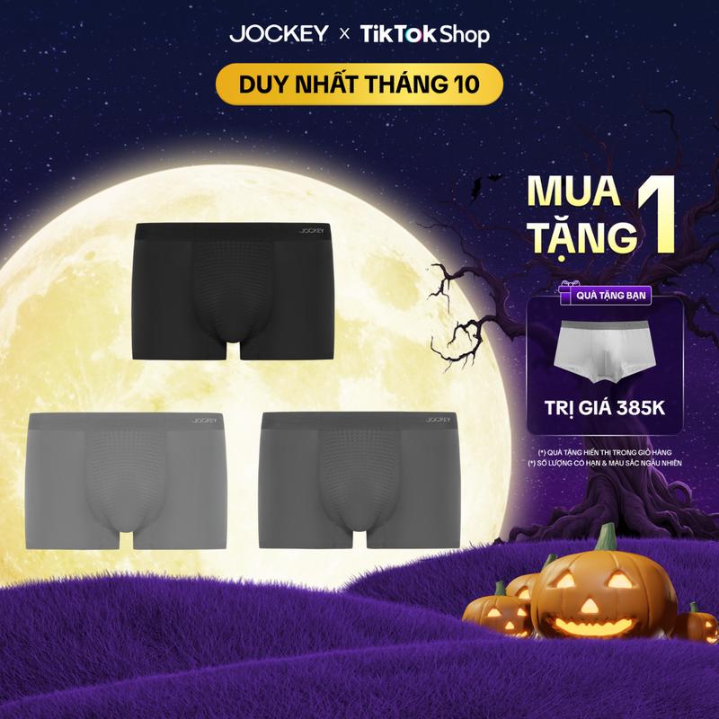 COMBO 3 Quần Lót Nam Jockey Trunk Không Đường May - J4049 Quần Boxer Boxer Sịp Menswear