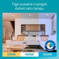 Gambar Lampu Philips Eridani Downlight SceneSwitch 9W D100 3 Warna dari Philips lighting Jakarta Kota Administrasi Jakarta Timur 5 Tokopedia
