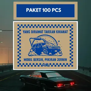PAPEROTO SPESIAL EDITION KERTAS CUCI MOBIL PAKET 100 LEMBAR UKURAN 30 X 40 CM DESIGN CATUR BIRU