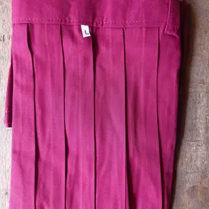 Seragam Sekolah SD Rok Rempel Panjang Merah Coklat Hijau Putih Hitam Anak Perempuan Kelas 1-6 Bahan Master