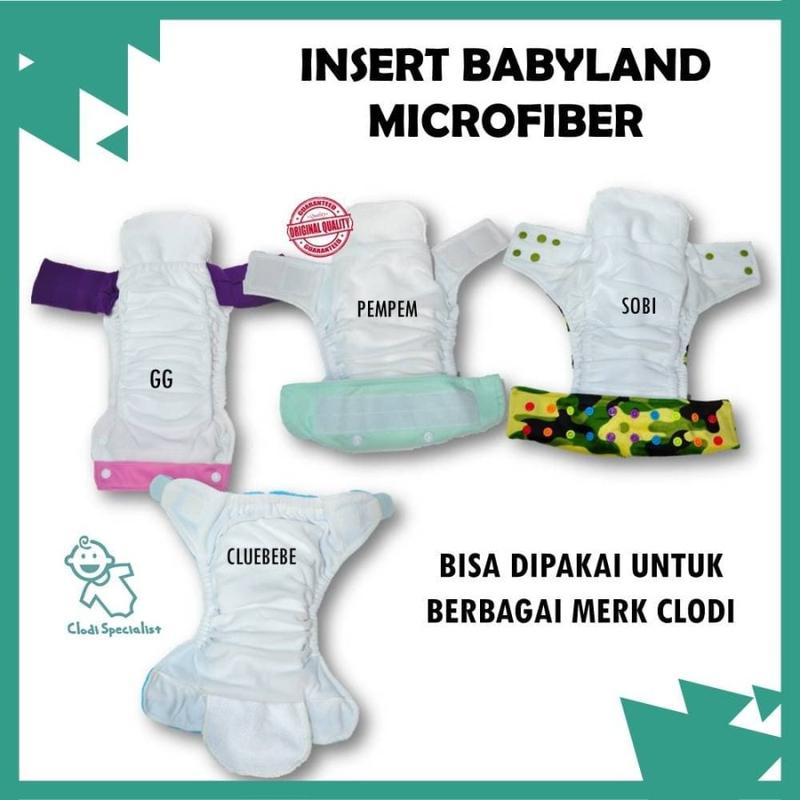 Original Insert Clodi Babyland Microfiber Penyerap Ompol Popok Kain Clody Pempes Kain 2