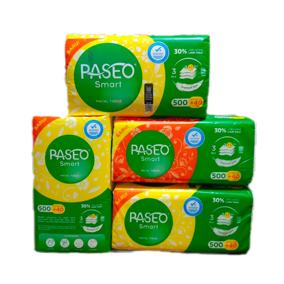 TISSUE PASEO 500 EXTRA 40 PLY PAKET 4BANDED Tisu