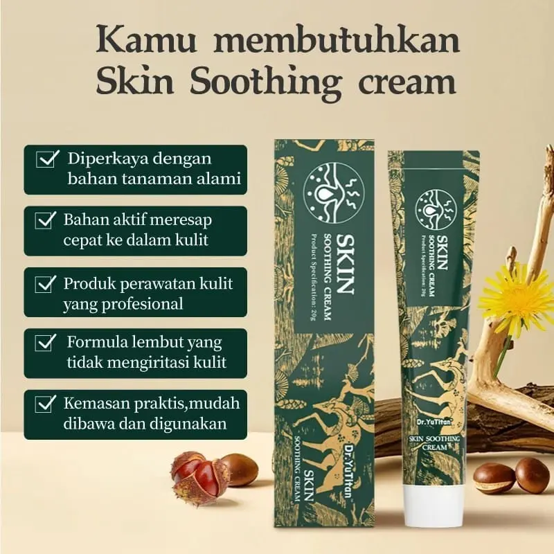 CREAM HERBAL DR.YUTITAN SKIN SOOTHING CREAM MEREDAKAN SEMUA MASALAH KULIT GATAL PALING AMPUH