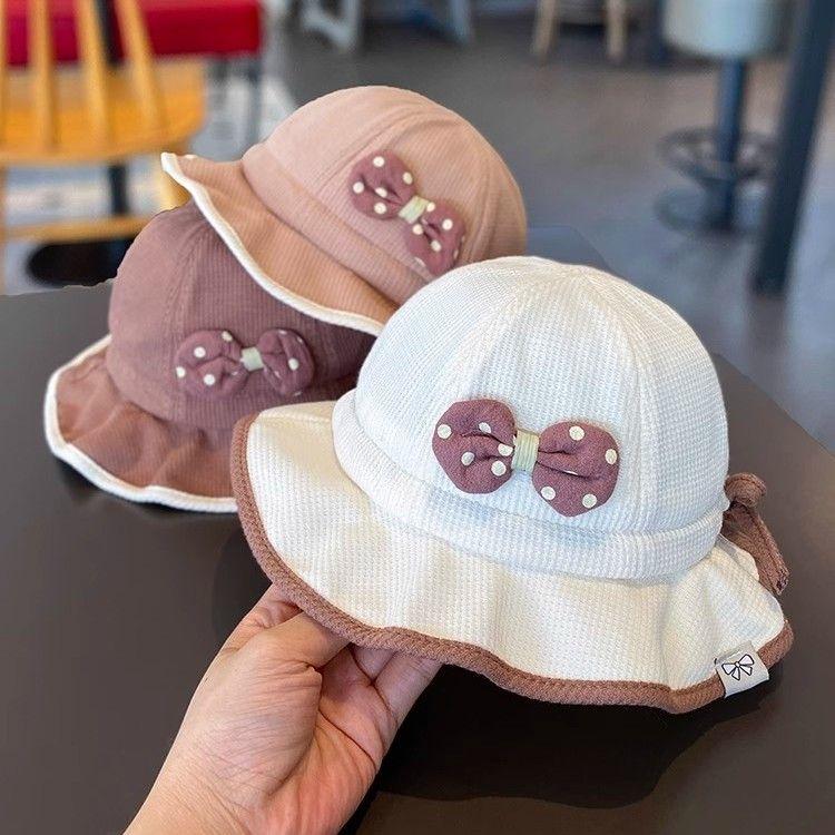 Mũ Bucket Trẻ Em Bé Thiết Kế Dễ Thương Nơ Xếp Ly Cho Bé Gái Kiểu Dáng Công Chúa Che Nắng Mũ Ngư Dân Thích Hợp Cho Các Hoạt Động Ngoài Trời Và Bãi Biển Thường Ngày Tấm Che Nắng Cho Trẻ Em