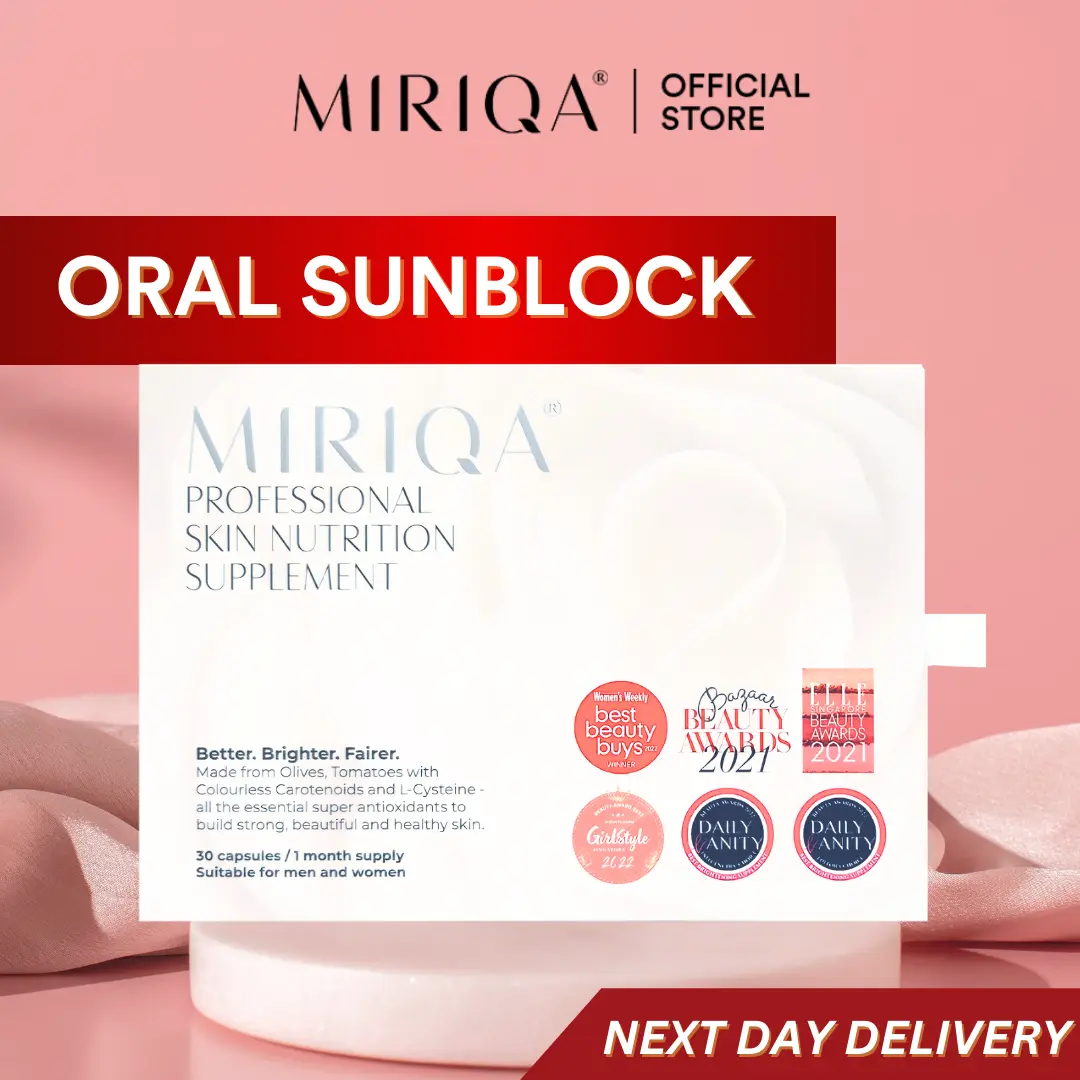 MIRIQA Professional Skin Nutrition Supplement | Oral Sunscreen for Even Skin Tone and Radiant Complexion