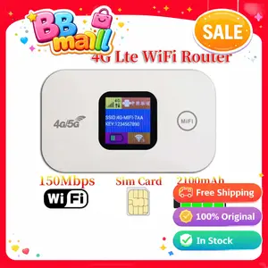 Pocket WiFi 4G LTE Portable Unlocked All Carrier, Compact Travel Design, USB Powered, Ideal for Jualan Keliling, Kerja Remote, dan Wisata​