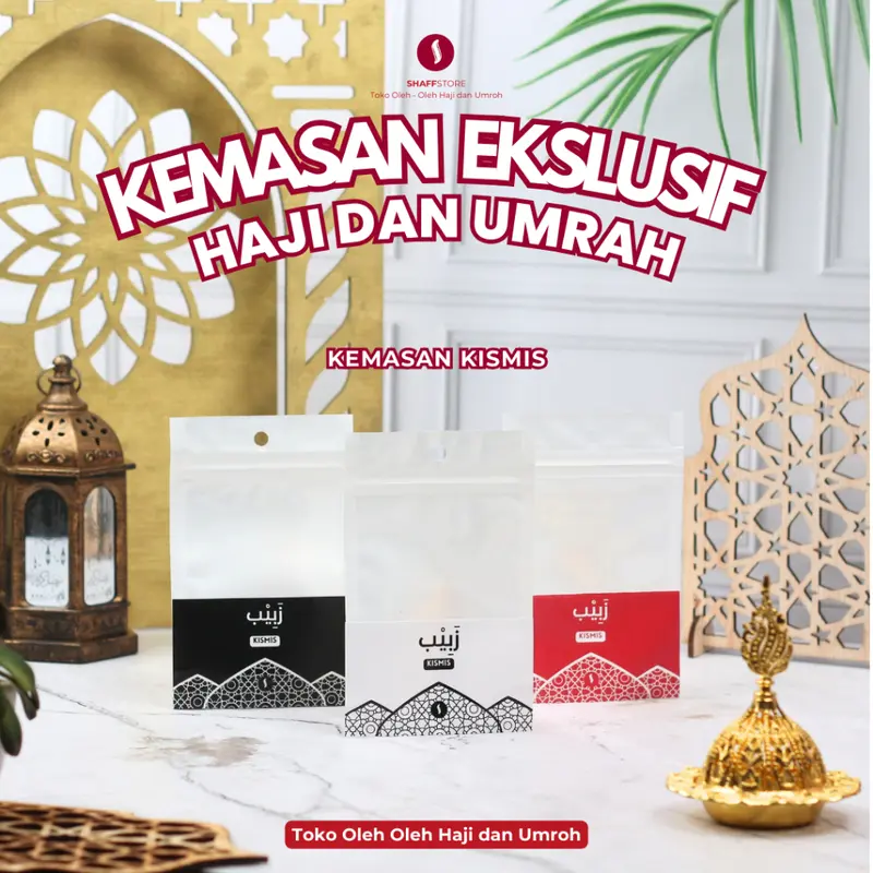 Kemasan Oleh-Oleh Haji & Umroh Shaff Ziplock Premium Tanpa Isi 2