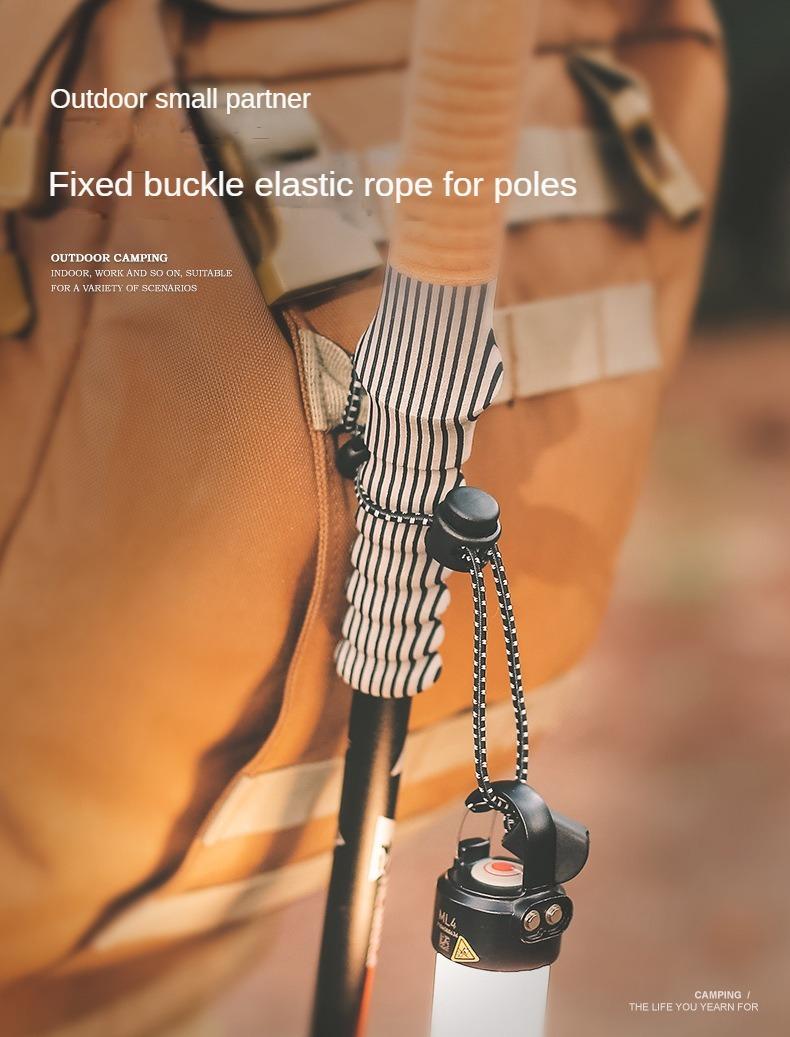 Product Introduction of ISE MOUNT 2 pieces Trekking pole rope with buckles,multifunctional elastic strap,Backpack external buckle 0